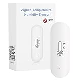 SIWEI Smart Thermometer Hygrometer, WiFi Temperatur Luftfeuchtigkeitssensor Arbeiten mit Alexa Google Home, für Home Gewächshaus Keller Humidor Haustier H