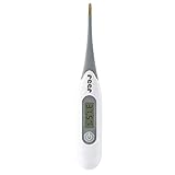 reer ExpressTemp Digitales Fieberthermometer, Messzeit 10 Sekunden, vergoldete flexible Spitze, für Baby