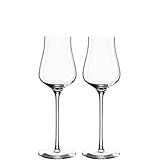 Leonardo Brunelli Grappa-Gläser 2er Set, spülmaschinenfeste Likör-Kelche, Schnaps-Glas mit gezogenem Stiel, Spirituosen Gläser, 210 ml, 066419