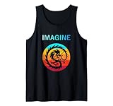 Imagine Fantasy Drache Retro Tribal Tank Top