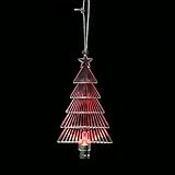 ZhungZaoh 10CM Christmas Tree Weihnachtsbaum LED Leuchtend Ornamente, Colorful Christbaumschmuck Hängende Pendant für Weihnachten Hochzeitsfest Festival kreativ Dekoration (E)