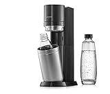 SodaStream Wassersprudler DUO Umsteiger ohne CO2-Zylinder, 1x 1L Glasflasche und 1x 1L spülmaschinenfeste Kunststoff-Flasche, Höhe: 44cm, Farbe: T
