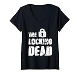 Damen The Locking Dead T-Shirt mit V