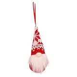 FEIZAO Weihnachtszwerg Dekoration Anhänger LED Filz Plüsch Gnom Tomte Weihnachten Basteln Weihnachtsdeko Weihnachtsschmuck DIY Weihnachtspuppe Hängende Charms Anhängerweihnachtsdeko Christbaumanhäng