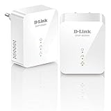 D-Link DHP-601AV (2x DHP-600AV) Powerline Gigabit Starter Kit (Netzwerkverbindung für kabelgebundene Geräte, bis zu 1000 Mbit/s, AV2-Technik, Plug-and-Play)