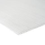 Zelsius Hohlkammerstegplatte 4 mm | 121 x 60,5 x 0,4 cm | Gewächshausplatte | Doppelstegplatte für Gewächshaus, Garten Treibhaus | Gewächshaus Ersatzplatte #1