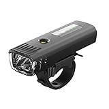 DSMGLSBB Fahrrad Frontlicht, USB Wiederaufladbares 650 Lumen Fahrrad-Frontlicht, 3 Lichtmodi Smart Induction Headlight Zum Radfahren Angeln Laufen Wandern Camping