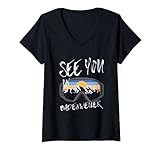 Damen See You In Badenweiler Germany Vacation Skibrille T-Shirt mit V
