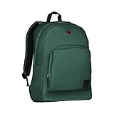 Wenger 610197 CRANGO Laptop-Rucksack für Notebooks bis zu 16 Zoll, Gepolstertes Laptop-Fach und Essentials Organizer, Grün {27 Liter}