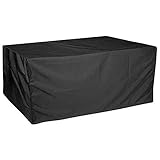 ZWYSL Abdeckungen für Gartenmöbel Winddicht Grillabdeckung Schutzhülle Reißfest Möbelbezüge Aus Rattan für Sofabank Picknicktisch,26 Größen Schwarz (Color : Schwarz, Size : 210x77x79cm)