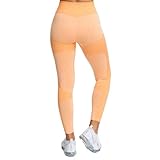 QTJY Nahtlose Sport-Yogahose mit hoher Taille, Damen-Fitness-Fitness-Laufsport-Cellulite-Leggings mit hoher Taille ES