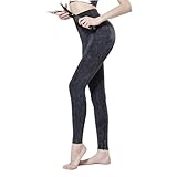 QTJY Damen High-Waist Hüftheben elastische Yogahose, Fitness Laufsport Übung schnell trocknende Strumpfhose DM
