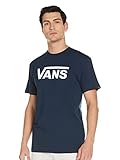 Vans Herren Classic T - Shirt, Blau (Navy/white), M