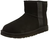 UGG WOMEN'S CLASSIC MINI SIDE LOGO BOOT BLACK 39 EU