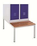 Unterbausitzbank | Untergestell Garderobensitzbank für die Schrank & Stuhl Spinde, Umkleide- und Schließfachschränke (31,5 cm breit)