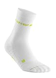 CEP Unisex-Adult Socken, White/Neon Yellow, 38-40
