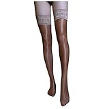 JHYX Schwarze Socken Herren 70D Strümpfe Strümpfe glänzende Sexy-Satin für Frauen rutschfeste ÖlSocken Strumpfwaren Leggings Lange Socken Atmungsaktive Baumwolle Dame (Coffee, Free size)