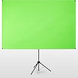 ESMART X-Type Ultralightweight Greenscreen 200 x 112 cm (90') | mobiler Greenscreen | transportabel | 5 kg | Vormontiertes Stativ | Trag