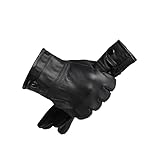 Winterhandschuhe Winterhandschuhe Plus Samt Flexible Touchscreen Thermisch For Radfahren Fahren Wandern Winddichte Warme Handschuhe Anzug For Männer Winter Gloves ( Color : Black1 , Größe : One size )