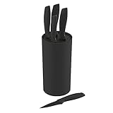 renberg Flash Messer-Set, Edelstahl, schwarz, 34 x 15 x 17 cm, 6-teilig