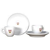 VfB Stuttgart Espresso Tassen weiß mit Wappen ( 2er Set )