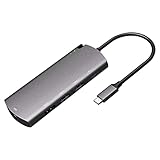 SXYLTNX M.2 SSD-Dockingstation Typ C Multifunktionaler 6-in-1-NGFF-Festplattenadapter Mit USB3.0,RJ45,HDMI,PD-S