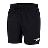 Speedo Essential Enduranc+ Badeshorts für Männer, Badehose Herren, Schwarz, Größe XL