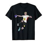 HANDBALL MANNSCHAFT SPIELER ANGRIFF TOR SPRUNGWURF T-S