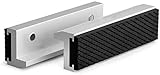 HRB Schraubstock Schutzbacken 100 mm, extra weiche Backen Zubehör, ideal für Schraubstock drehbar mit Spannbacken Breite mm, Ersatzbacken aus Aluminium mit Magneten (100 mm)