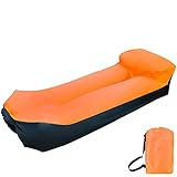 ZZWBOX Luft Sofa Couch,wasserdichtes aufblasbares Sofa,air Lounger,aufblasbare Liege,Luftsack mit Tragebeutel und integriertem Kissen für Indoor oder Outdoor,Reisen,Camping,Party,Meer,S