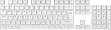Corsair PBT DOUBLE-SHOT PRO-Tastenkappen-Mod-Kit (Double-Shot-PBT-Tastenkappen, Untere Reihe im Standardlayout, Strukturierte Oberfläche, 1,5 mm Wandstärke, O-Ring-Dämpfer Inbegriffen) Arctic Weiß