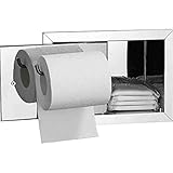 Versenkter Toilettenpapierhalter Mit Aufbewahrung, An Der Wand Befestigter Selbstklebender Toilettenpapierhalter Spender Bad-Wandhalterung, Rechte Tü