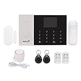 Ksodgun Smart Home Einbruchsicherheitsalarmsystem Tuya 433MH-z Wireless WiFi + GSM + GPRS 3G SMS Auto-Dial Alarm Security System LCD-Display Türsensor PIR Bewegungssensor Telefon APP Fernbedienung