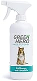 Green Hero Entfilzungs und Kämmhilfe für Hunde und Katzen Entfilzungsspray Entwirrungsspray Fellpflege Kämmhilfe die Entwirrt 500