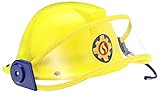 Simba 109258698 - Feuerwehrmann Sam Helm, Feuerwehrhelm, gelb, mit Mikrofon, Größeneinstellung möglich, D:23cm, für Kinder ab 3 J