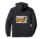 Süßer Dackel in einem Hot Dog Brötchen Pullover H