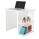 RICOO WM089-WM Schreibtisch Weiß Matt 82 x 76 x 60 cm Holz Arbeitstisch Gaming Computer-Tisch Home-Office Bürotisch Kinder-T