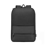 LIAZNGNA Computerrucksack Laptop USB Ladung Rucksack Schultasche Anti Diebstahl Männer Business Backbag Reisen Daypacks Männliche Back Pack Frauen (Color : Black, Size : 17-inch)