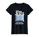 Offizielles Schlafshirt Erdmännchen Familie im Bett Decke T-S