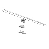 LED Spiegelleuchte，IP44 Wasserdichte Badlampe Spiegellicht Badspiegel Schminklicht Wandleuchte Aufbauleuchte + Klemmleuchte 12w neutralweiß 6000K 800lM [Energieklasse A+] (60 cm)