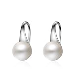 Perlenohrringe für Damen, 925er Silber, baumelnde Perlenohrringe, modische Kollektion, Kugel-Ohrsteck