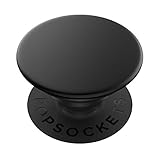 PopSockets PopGrip - Ausziehbarer Sockel und Griff für Smartphones und Tablets mit einem Austauschbarem Top - Black