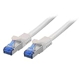 BIGtec 1,5m CAT.7 Patchkabel Netzwerkkabel Gigabit Patch DSL LAN Ethernet Kabel weiß Kupferkabel doppelt geschirmt (RJ45 Stecker Cat-7 S/FTP PIMF)