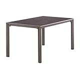 SIEGER Outdoor-Lofttisch, Vivodur®-Platte, Farbe Eisengrau und Anthrazit 140 x 90