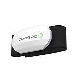 COOSPO Bluetooth Herzfrequenzmesser Brustgurt ANT+ Pulsuhren Wasserdicht HRM Sensor Kompatibel mit Zwift, Wahoo, Rouvy, Strava，Polar B