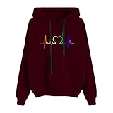 XTBFOOJ Pullover Herren Grauer Kapuzenpullover Damen jacken Mantel Sweater Coating Lauren Herren t Shirt Langarmshirt Herren XXL Sweatshirt Bluse Hoodie Strickjacke mädchen Ob