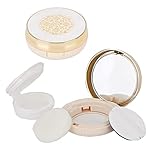 1 x 15 ml / 15 g nachfüllbare runde Luftkissen-Box Make-up-Tasche mit Spiegelpuderquaste und Schwamm BB CC Creme-Spender für Flüssigkeitsfundation, Kosmetik-B