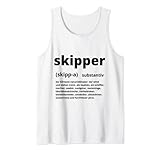 Skipper Substantiv Definition des Skippers Kapitän Segler Tank Top