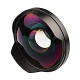 Camera Fisheye-Objektiv, HD 0.3x Ultra 180 Weitwinkel-Fischauge-Linsenadapter für Canon Nikon Sony, 52