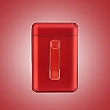 ErZhuiZi 2-in-1 Zigarettenschachtel mit USB Feuerzeug Zigarettenschachtel Elektronisches Integriertem Feuerzeug Flammenloses Winddichtes,R